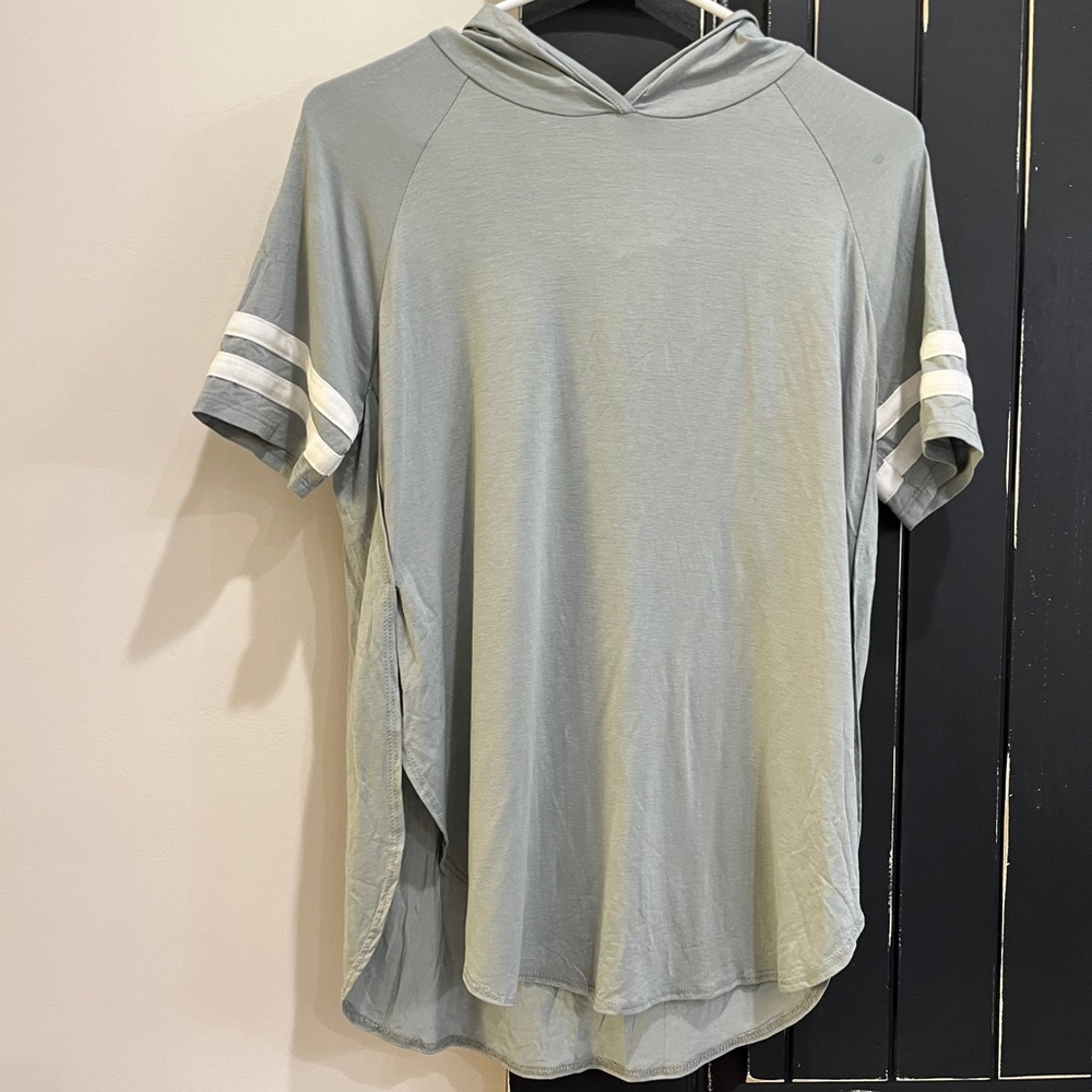 blue hoodie shirt